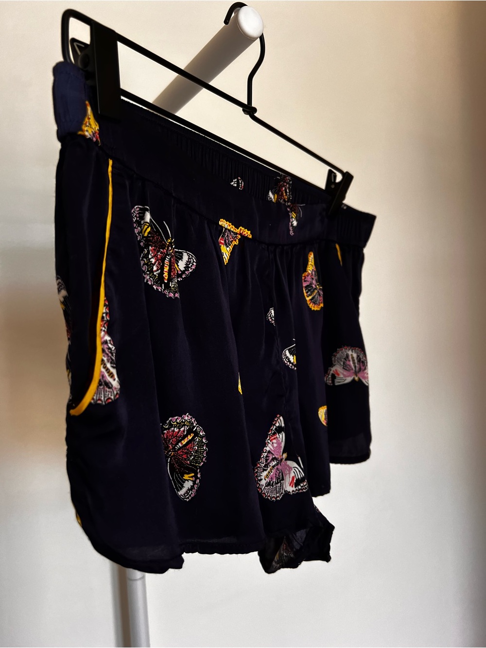 Anthropologie Navy Butterfly-Print Short Pajama Set - Picture 9 of 16
